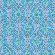 Blue ethnic rustic ornament