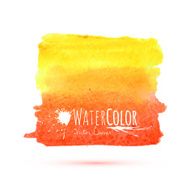 Bright orange banner isolated on white background N2