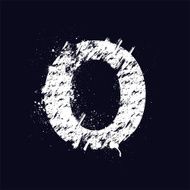 Grunge letter O N2