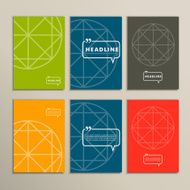 Abstract shapes on a bright vector background N4