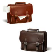Black and brown leather briefcases N2