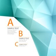 Abstract 3D triangle geometric background N3