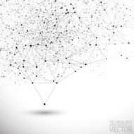 Vector connection structure background