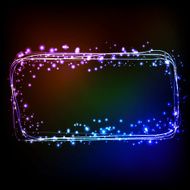 Abstract dark background with color light frame N2