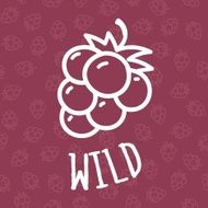 Seamless background with blackberry illustration N2