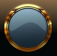 Golden Porthole Vector Illustration