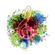 Colorful music background N17