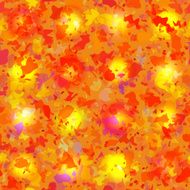 Endless orange and purple spots
