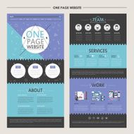 geometric one page website design
