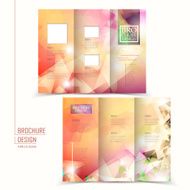 elegant tri-fold brochure template design