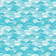Abstract blue waves seamless pattern background