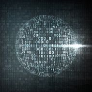 Digital code background N25