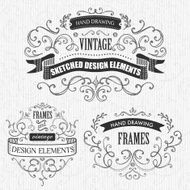 hand-sketched vintage frames N5