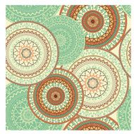 Seamless background with circular ornaments N2