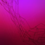 background with abstract geometric polygonal wireframe wave