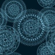 Abstract seamless pattern background with mandala