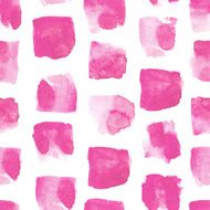 Watercolor rose red stain seamless pattern
