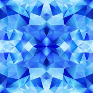 Blue abstract shining ice vector seamless pattern
