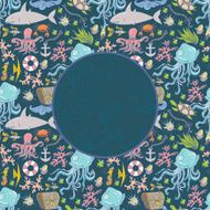 Sea life pattern background N11