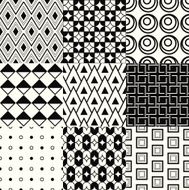 seamless geometric pattern set N16