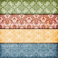 vector seamless patterns on crumpled paper texture N2