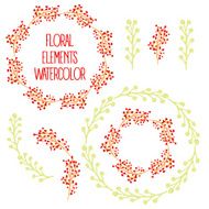 Vector floral set N3