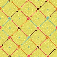 Halloween party skull background seamless pattern N2