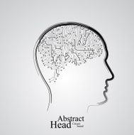 Circuit board human head eps 10 N7