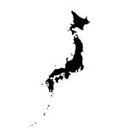 vector map of japan with high details N2