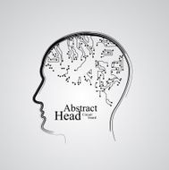 Circuit board human head eps 10 N8