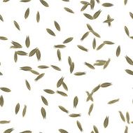 Cumin Seeds Seamless Pattern