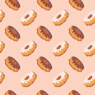 Donats seamless pattern