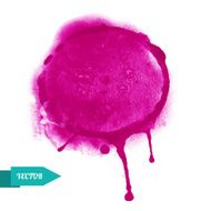 Watercolor pink circle paint