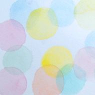 Abstract Watercolor Circles Background