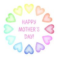 Hand painted Mother's Day card N2