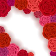 Abstract roses frame N4