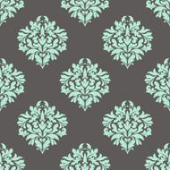 Seamless leaves composition in damask pattern N2