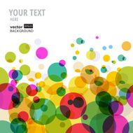 Abstract colorful circles pattern Vector seamless background