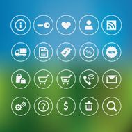 Shopping and commercial light icons N2