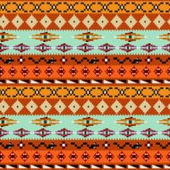 Abstract seamless texture with Mexican drawing