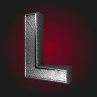 l metal letter