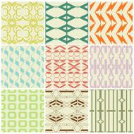 Retro different vector seamless patterns N8