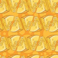 vector seamless pattern with cheese