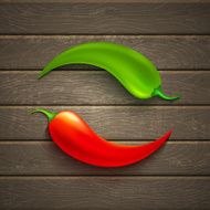 Two chili pepper