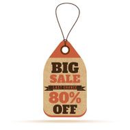 Price tags in vintage style N10