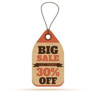 Price tags in vintage style N12