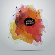 Vector watercolor paint background N6