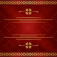 dark red card with gold decorations - eps 10