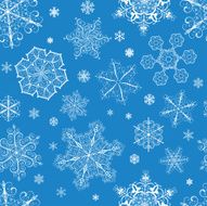 Christmas seamless pattern from snowflakes N14