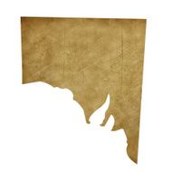 Grunge Southern Australia treasure map